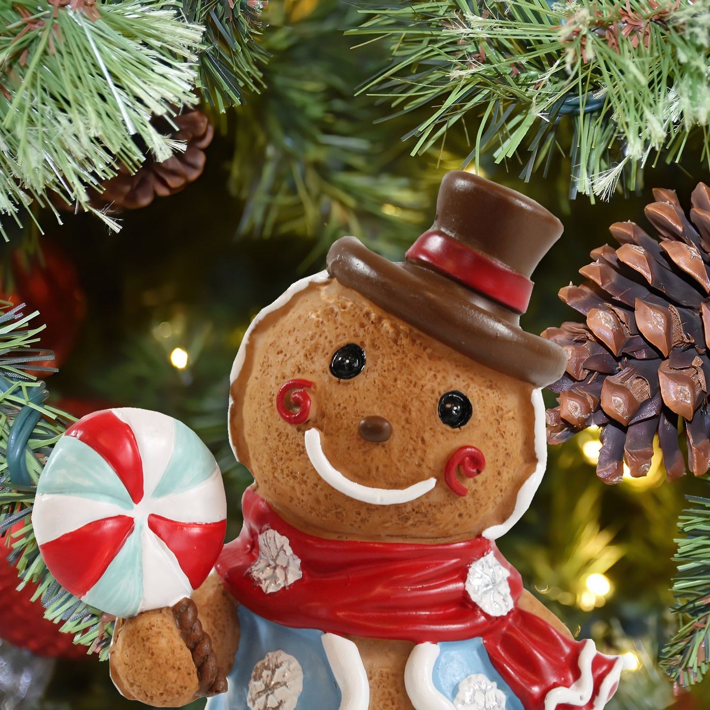 Lebkuchenmann Boy Weihnachts Tischdeko Weihnachtsfiguren Lebkuchen Deko - Elegante Figur