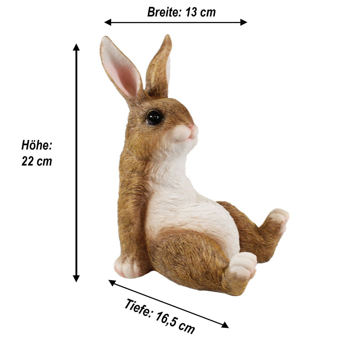 Deko Osterhase Hasenfigur Hase "Theo der Träumer" Osterhasen Deko Hasen Deko - lebensecht wirkend