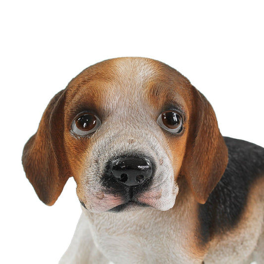 Beagle Figur stehend Hundefigur lebensecht Deko Hundefigur - Hochwertiges Accessoire