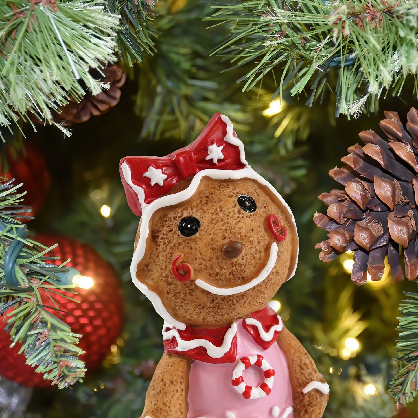 Lebkuchenfrau Girl Weihnachts Tischdeko Weihnachtsfiguren Lebkuchen Deko - Hochwertiges Accessoire