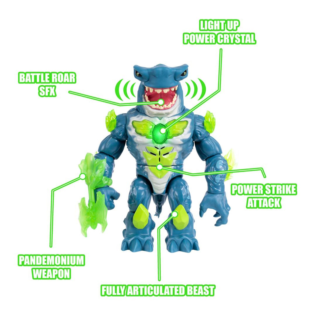 Beast Lab Hai Actionfigur & Dekofigur – Labor Spielset mit Licht & Sound