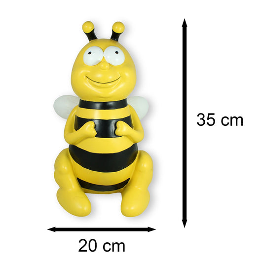 Gartenstecker Biene 35 cm Bienen Figur sitzend Bienen Deko Bienen Gartenfigur