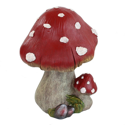 Fliegenpilz 22 cm Dekopilze Pilzfiguren Deko Fliegenpilz - Qualitäts-Dekofigur