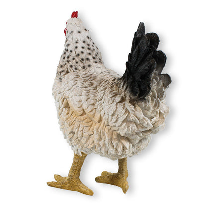 Gartendeko Huhn Figur Weiß 35cm stehend Deko Hühner Deko Hennen