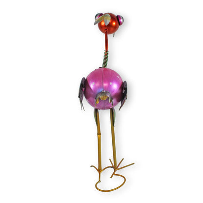 Metallfigur Vogel Figur Gartenfigur exotischer Vogel 50 cm Blechfiguren Garten Dekofigur