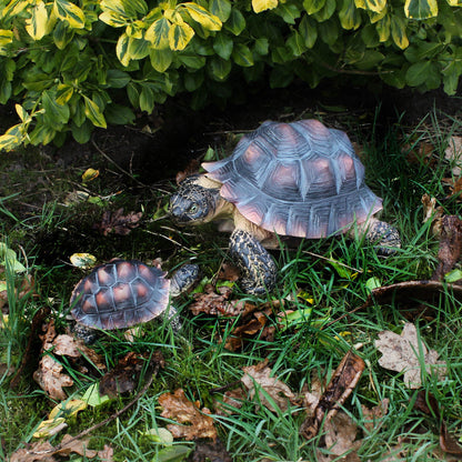 Schildkröten Figuren 2er Set  Deko Schildkröte Gartendeko Schildkröte Dekofigur