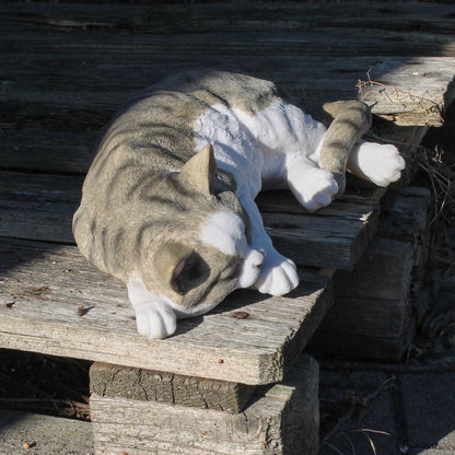 Dekofigur Hauskatze "Murli" Stubentiger Katze Tierdeko Dekoration - Premium Dekoration