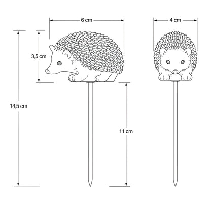 Tierische Blumenstecker & Gartenstecker für Beet und Blumentopf, 6 Motive