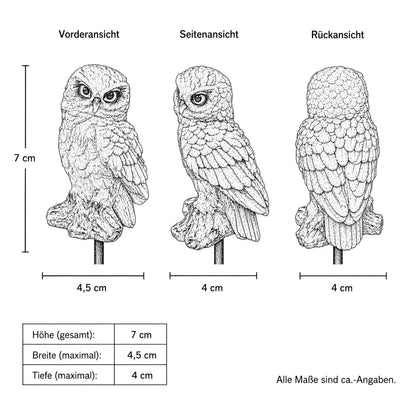 Tierische Blumenstecker & Gartenstecker für Beet und Blumentopf, 6 Motive