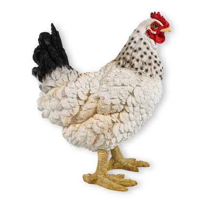 Gartendeko Huhn Figur Weiß 35cm stehend Deko Hühner Deko Hennen