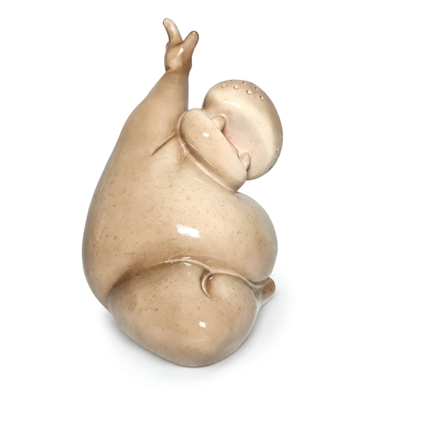 Yoga Nilpferd Dekofigur – glänzende Deko Figur in 2 Posen