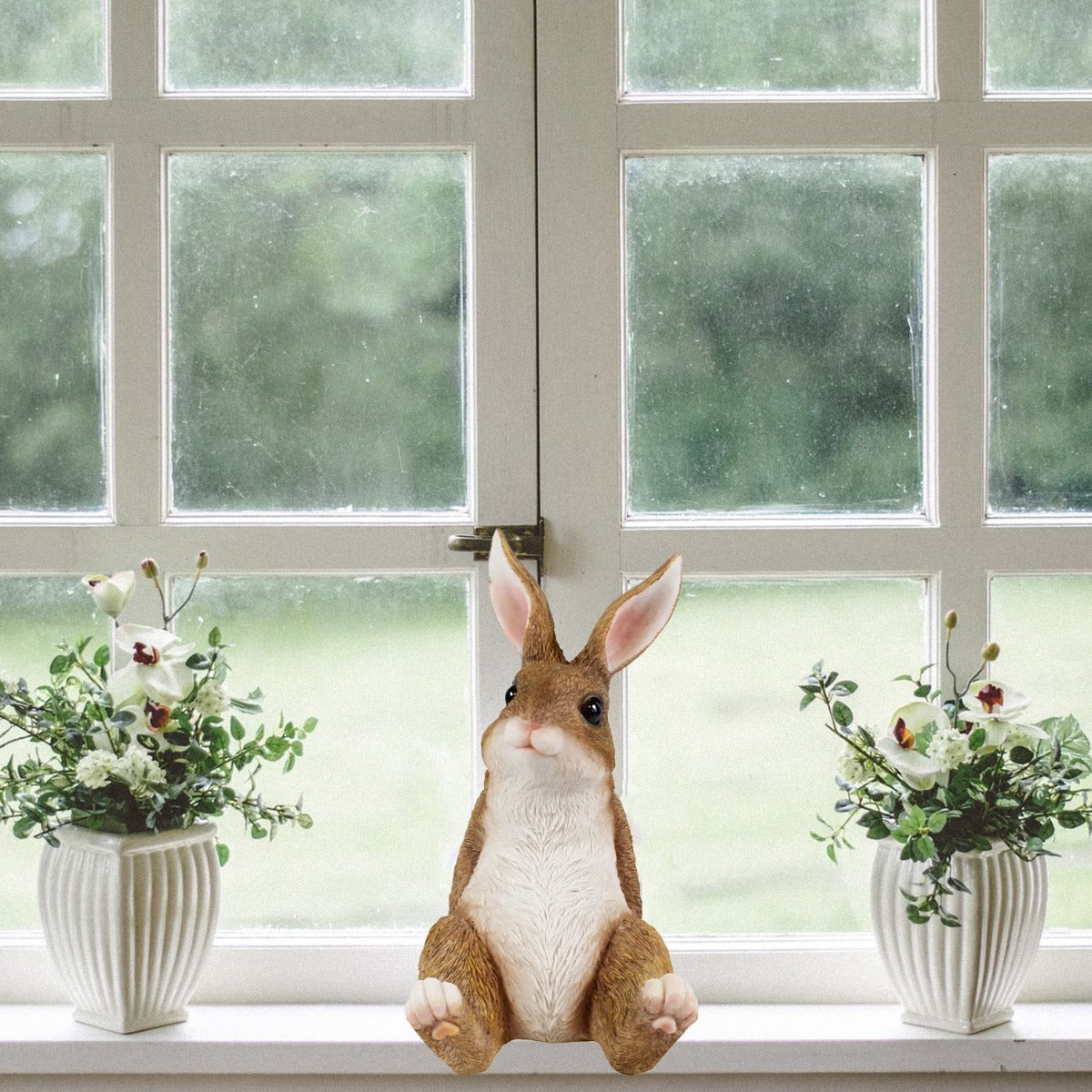 Deko Osterhase Hasenfigur Hase "Theo der Träumer" Osterhasen Deko Hasen Deko - lebensecht wirkend