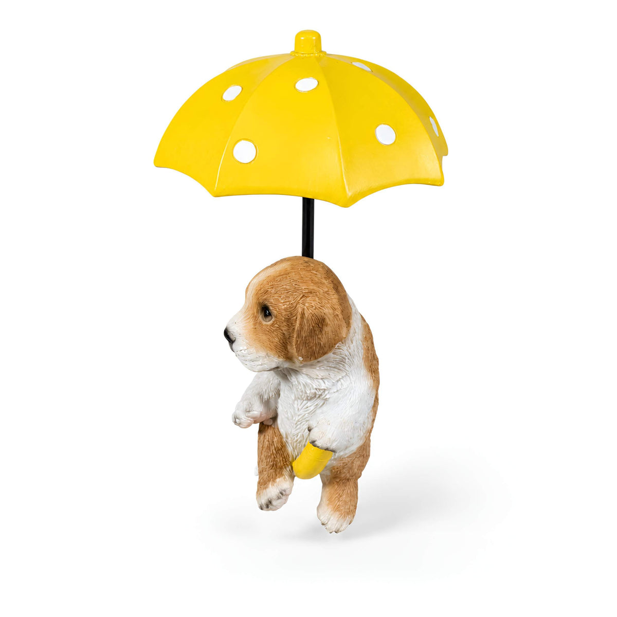 Hängedeko Tierfigur mit Schirm – Fenster- & Gartendeko: Biene, Mops oder Jack Russell