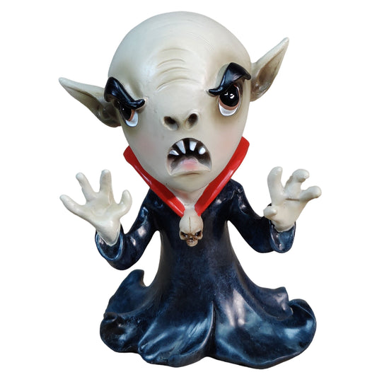 Vampir Figuren Halloween – handbemalte Deko Vampire aus Polyresin, gruselige Halloween Deko für Haus, Garten & Halloweenparty