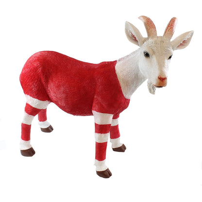 Ziegenbock Figur Bruce - Gartenfigur Ziege als Tierfigur Geißbock Deko für Garten, Terrasse & Hof