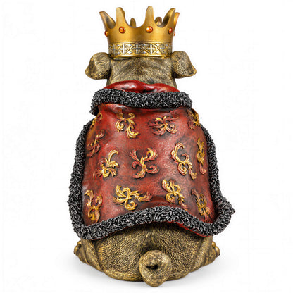 Bulldogge Dekofigur mit Krone – Urban Royals, schwarz oder gold