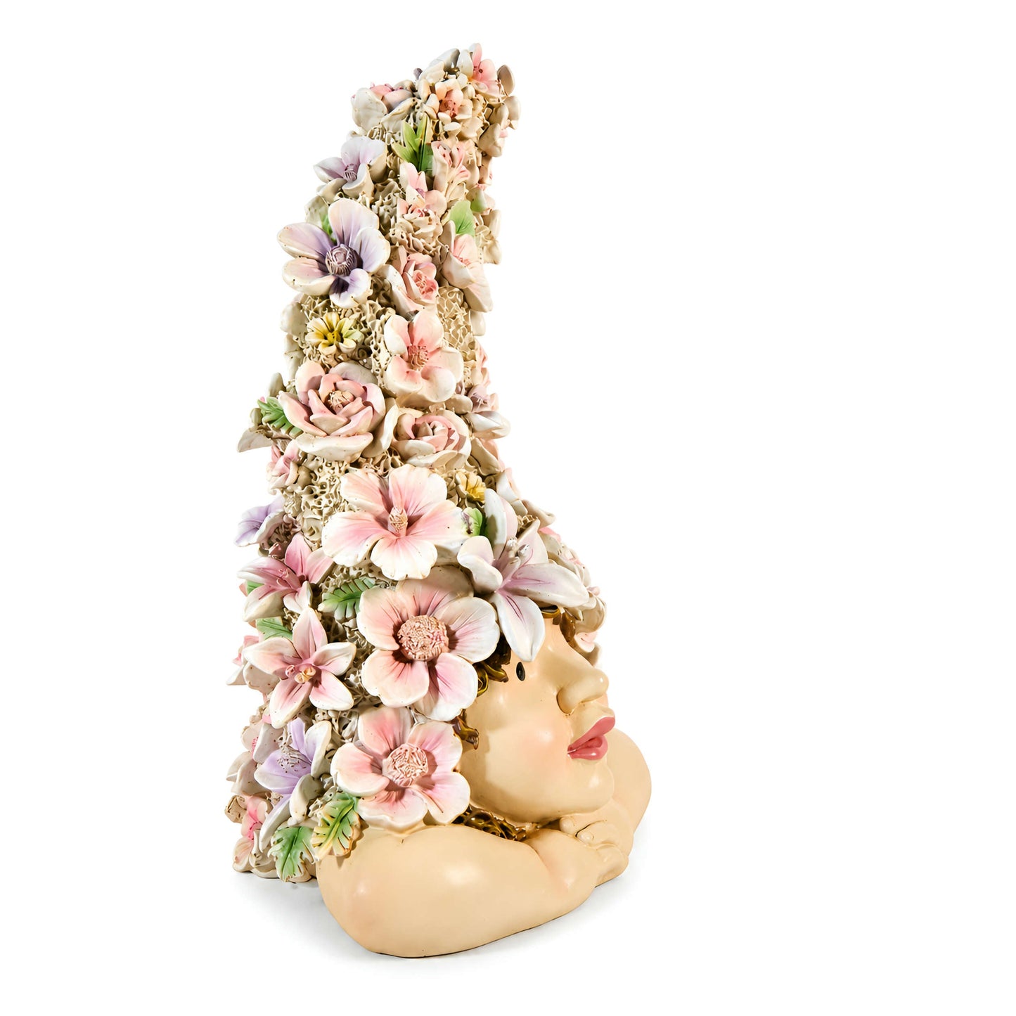 Romantisches Blumenkind – Dekofigur für den Garten in 2 Größen