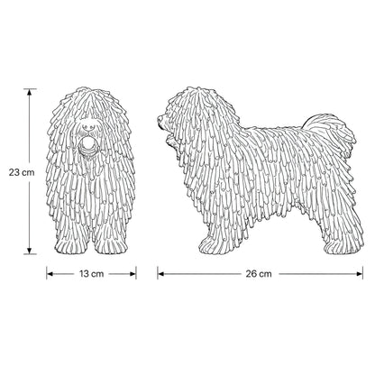 Hundefigur in Treibholzoptik – naturgetreue Dekofigur
