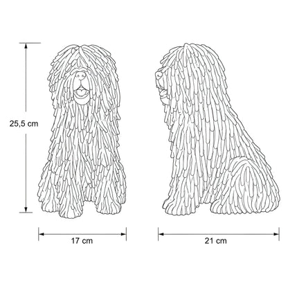 Hundefigur in Treibholzoptik – naturgetreue Dekofigur