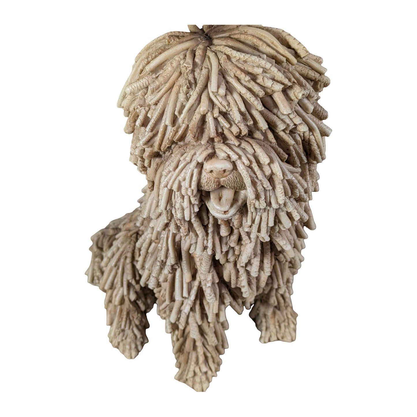 Hundefigur in Treibholzoptik – naturgetreue Dekofigur