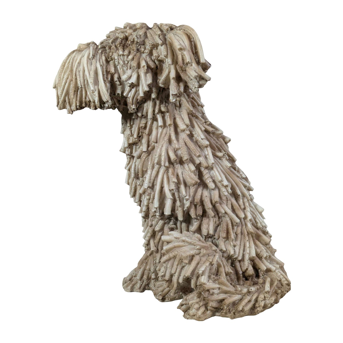 Hundefigur in Treibholzoptik – naturgetreue Dekofigur