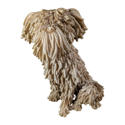Hundefigur in Treibholzoptik – naturgetreue Dekofigur