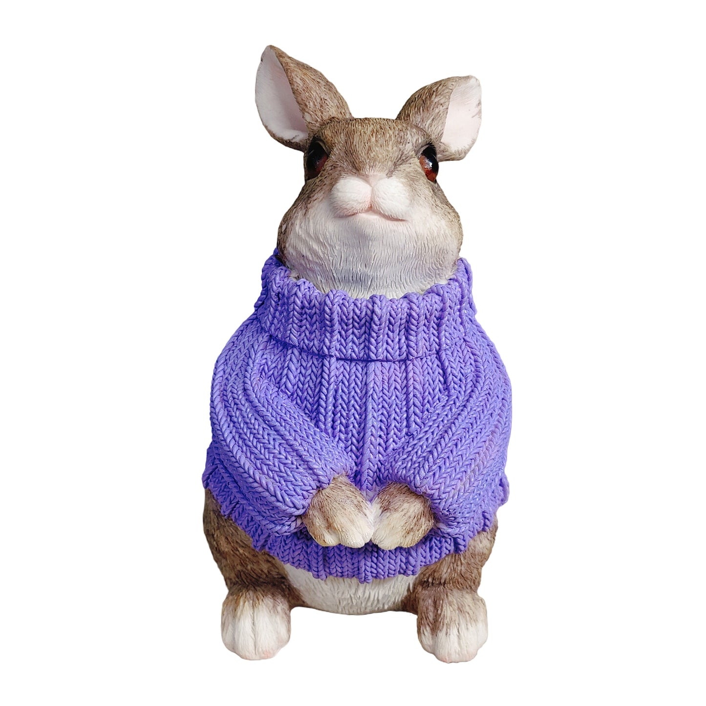Deko Hase im Pullover als Deko Osterhase - Hasenfigur sitzend für Osterdeko oder Gartenfigur Hase in verschiedenen Farben