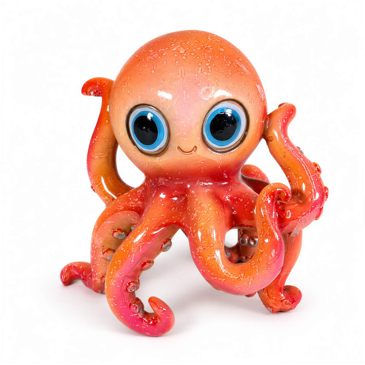 Maritime Oktopus-Deko GlossiBande Oktopus Dekofigur, glänzende Krake in 2 Größen
