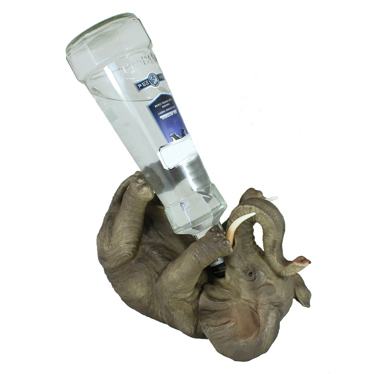 Elefant Flaschenhalter als Dekofigur – Weinflaschenständer für Tisch & Bar