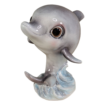 Delfin Dekofigur in Hochglanz – maritime Figur in 2 Größen