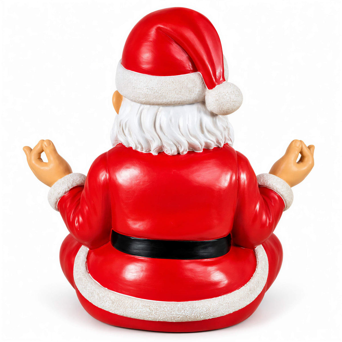 Lustige Weihnachtsmann Figur: Yoga oder kniend, Deko Figur für Haus & Garten