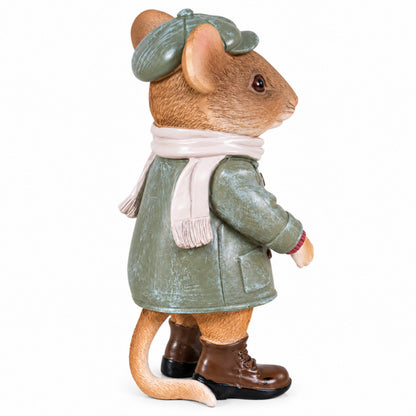 3 Motiven Weihnachtsmäuse Figuren aus Polyresin – Tischdeko, Winterdeko