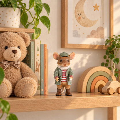 3 Motiven Weihnachtsmäuse Figuren aus Polyresin – Tischdeko, Winterdeko