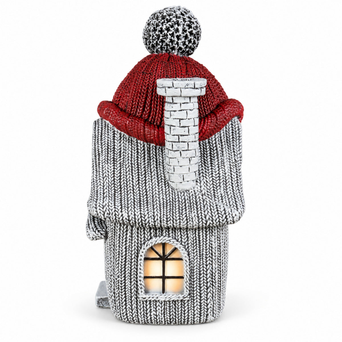 Weihnachtsdeko Wichtelhaus in Strickoptik – Weihnachtsdorf, 4 Varianten