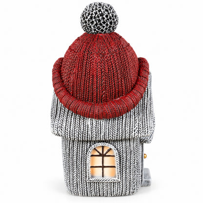 Weihnachtsdeko Wichtelhaus in Strickoptik – Weihnachtsdorf, 4 Varianten