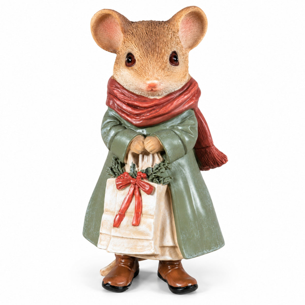 3 Motiven Weihnachtsmäuse Figuren aus Polyresin – Tischdeko, Winterdeko