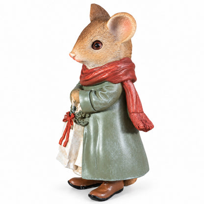3 Motiven Weihnachtsmäuse Figuren aus Polyresin – Tischdeko, Winterdeko