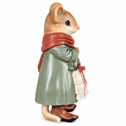3 Motiven Weihnachtsmäuse Figuren aus Polyresin – Tischdeko, Winterdeko