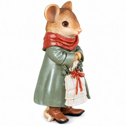 3 Motiven Weihnachtsmäuse Figuren aus Polyresin – Tischdeko, Winterdeko