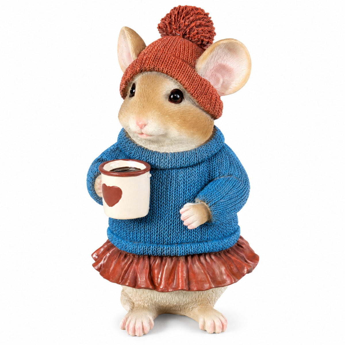 3 Motiven Weihnachtsmäuse Figuren aus Polyresin – Tischdeko, Winterdeko