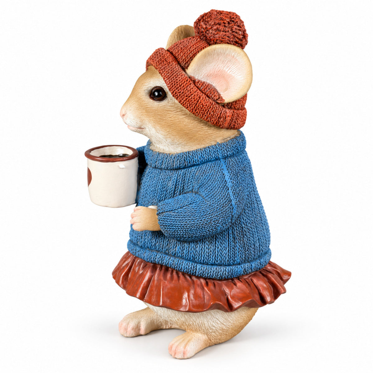 3 Motiven Weihnachtsmäuse Figuren aus Polyresin – Tischdeko, Winterdeko