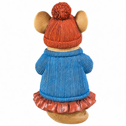 3 Motiven Weihnachtsmäuse Figuren aus Polyresin – Tischdeko, Winterdeko