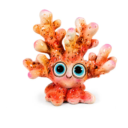 Glänzende Korallenfigur GlossiBande in Blau-Rosa oder Orange, 3 Größen