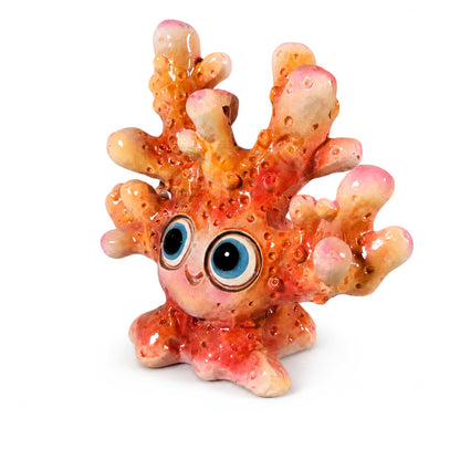 Glänzende Korallenfigur GlossiBande in Blau-Rosa oder Orange, 3 Größen