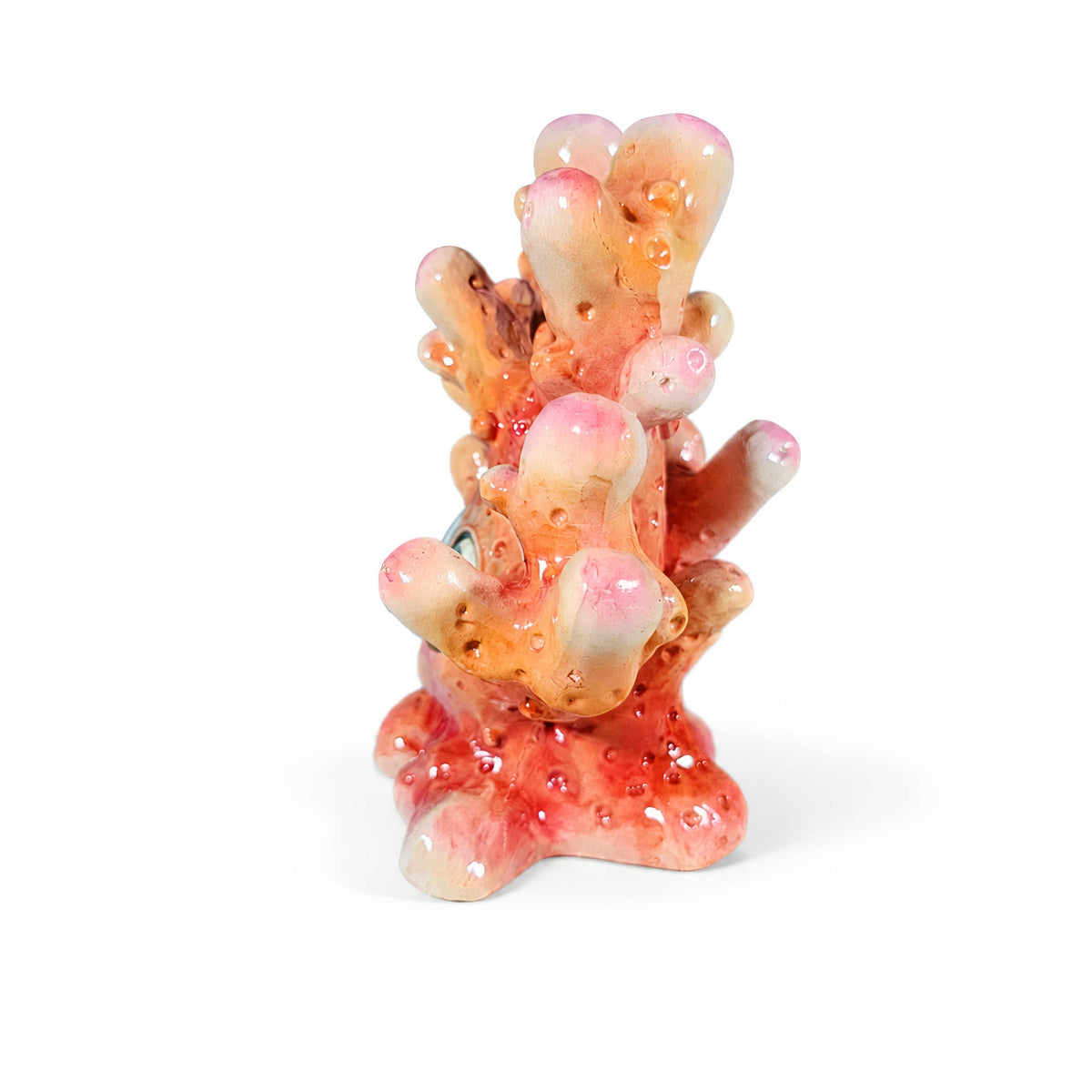 Glänzende Korallenfigur GlossiBande in Blau-Rosa oder Orange, 3 Größen