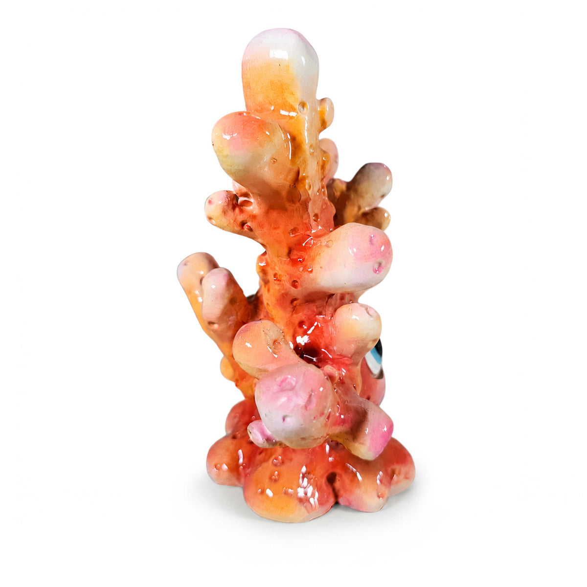Glänzende Korallenfigur GlossiBande in Blau-Rosa oder Orange, 3 Größen
