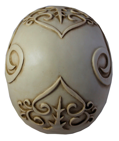 Totenkopf Dekofigur mit Rose – romantische Gothic Schädel Figur