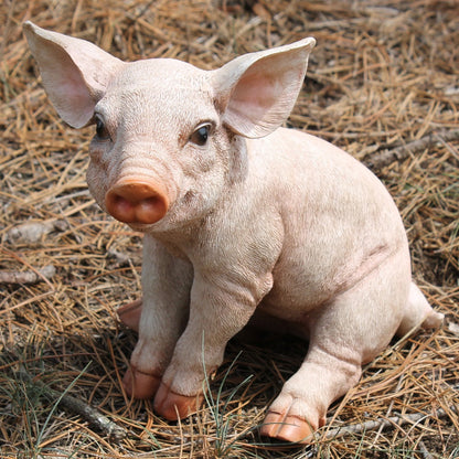 Schwein Figur Ferkel Trixi Figur Deko Schwein sitzend 23 cm