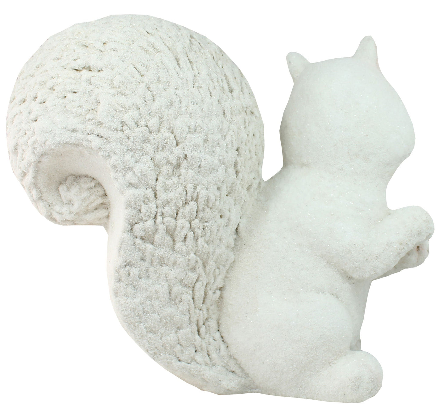 XXL Eichhörnchen Dekofigur für den Garten – winterliche Tierfigur