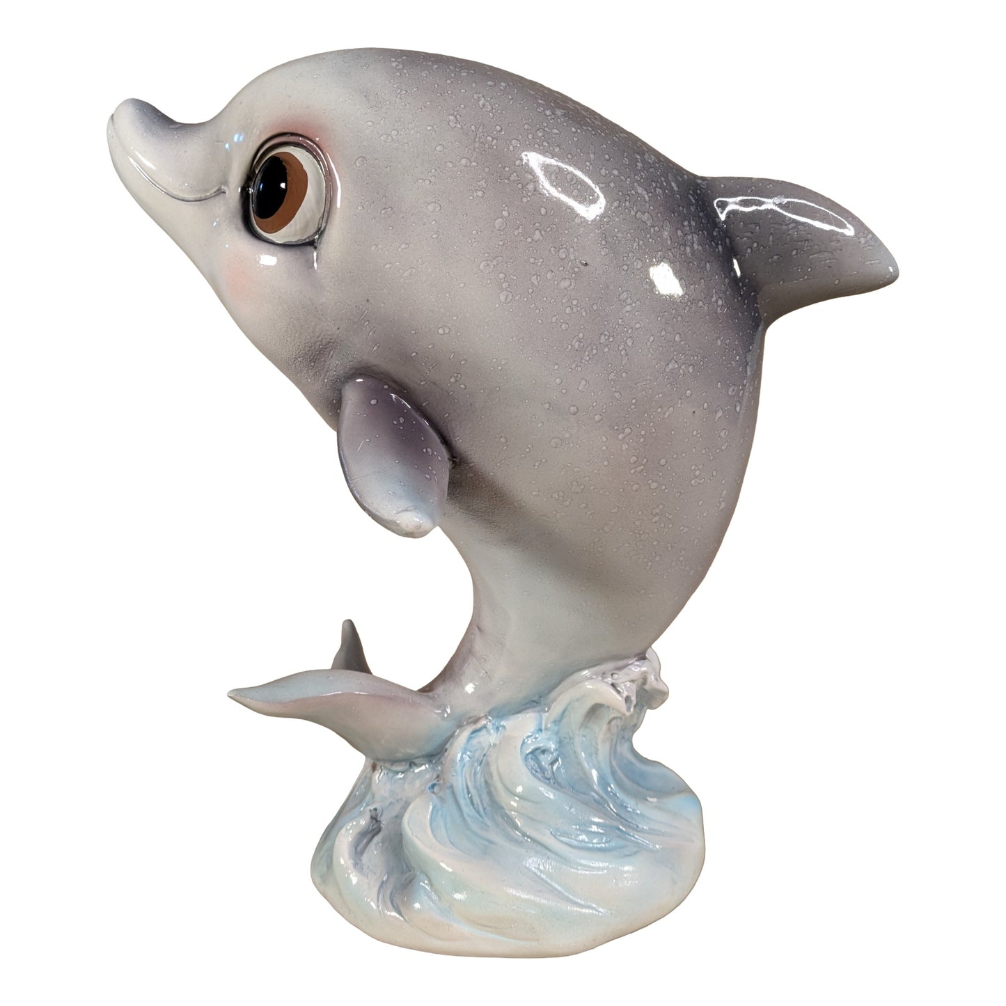 Delfin Dekofigur in Hochglanz – maritime Figur in 2 Größen